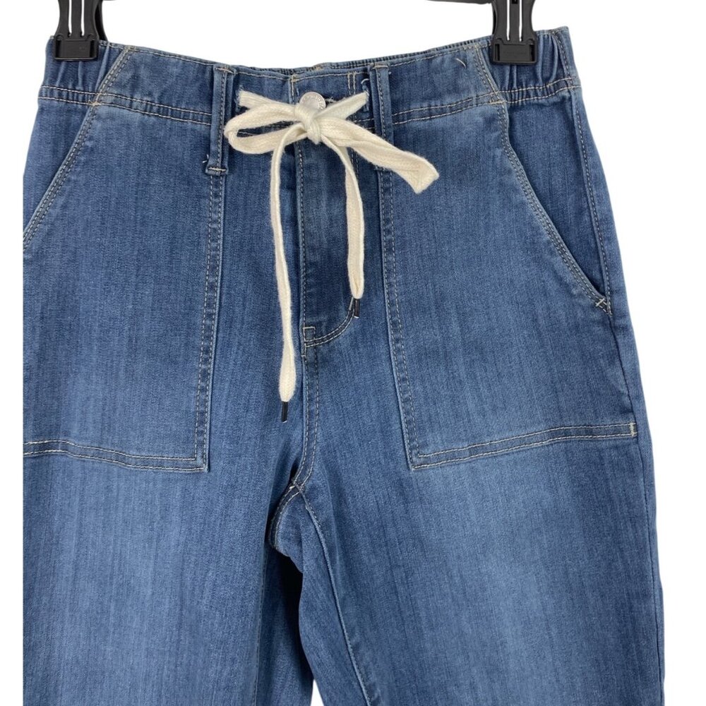 Judy Blue Jeans Womens 1/25 Blue High Waisted Rise Pull On Jogger Elastic Waist - Picture 6 of 10